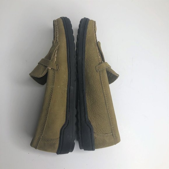 Ahh... Keds Olive Suede Kiltie Loafers - Picture 6 of 8